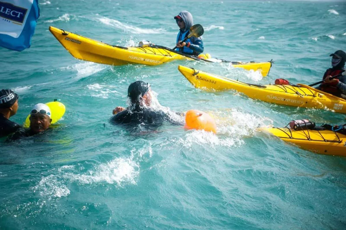 ณิชา โพสต์ถึง โตโน่ ในวันที่ทำภารกิจว่ายน้ำข้ามเกาะ สั้นๆแต่ความหมายซึ้ง