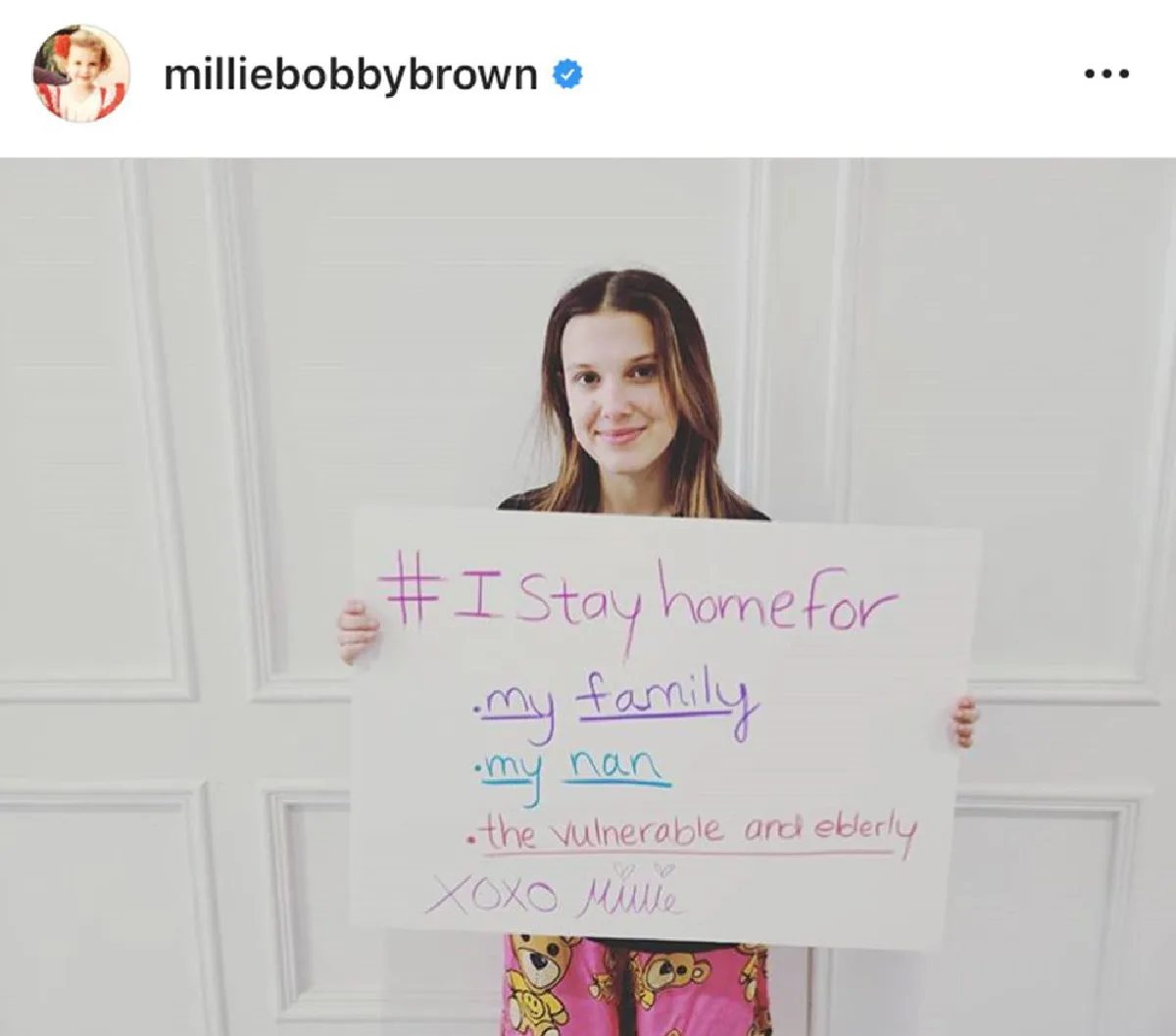 เหล่าคนดังระดับโลกร่วมทำชาเลนจ์ #IStayHomeFor กักตัวอยู่บ้านเพื่อคนที่รัก