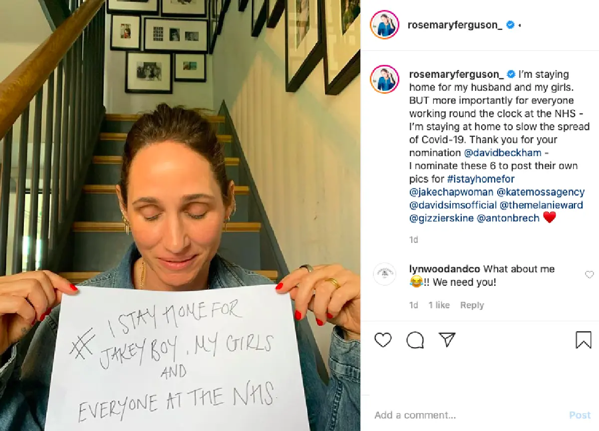 เหล่าคนดังระดับโลกร่วมทำชาเลนจ์ #IStayHomeFor กักตัวอยู่บ้านเพื่อคนที่รัก