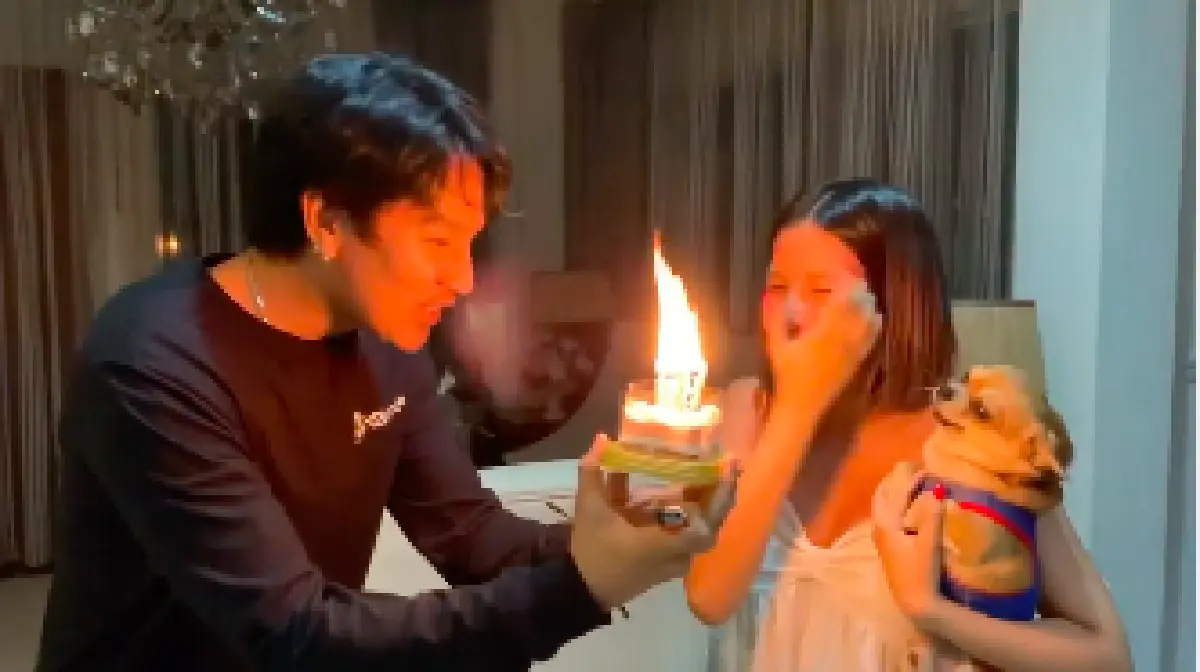 "ดีเจแมน" ทำเซอร์ไพรส์วันเกิด "ใบเตย" สำเร็จครั้งแรกในชีวิต