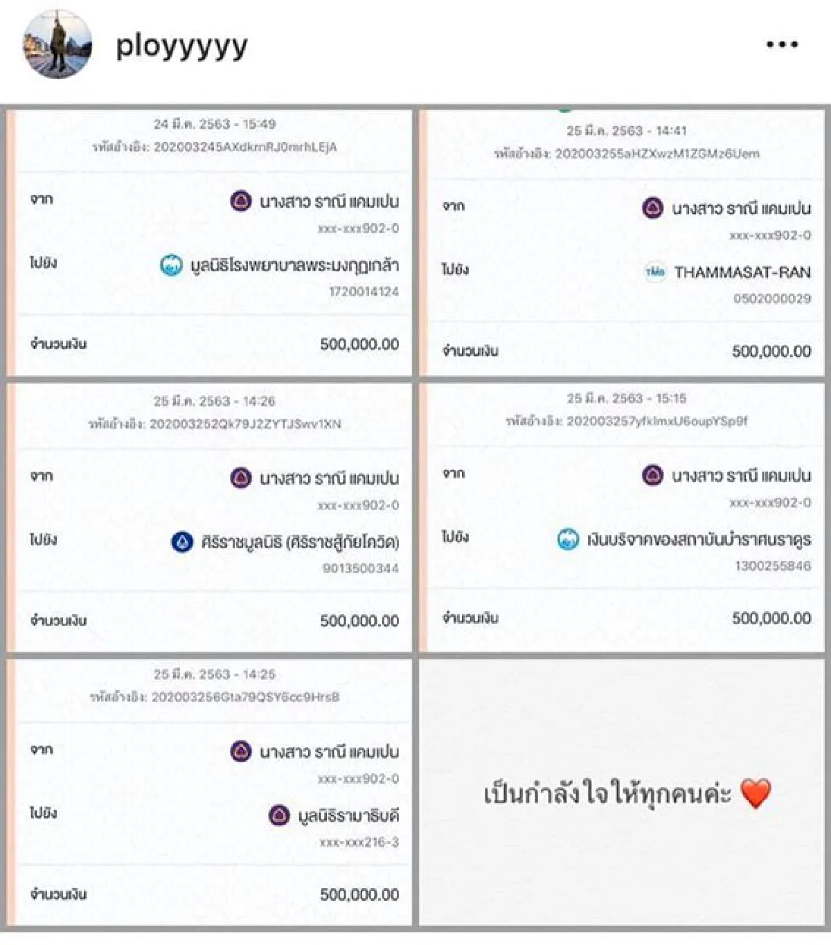 น้ำใจแม่นาย! “เบลล่า ราณี” ร่วมบริจาคช่วย COVID-19 แบบส่วนตัว 2.5 ล้าน