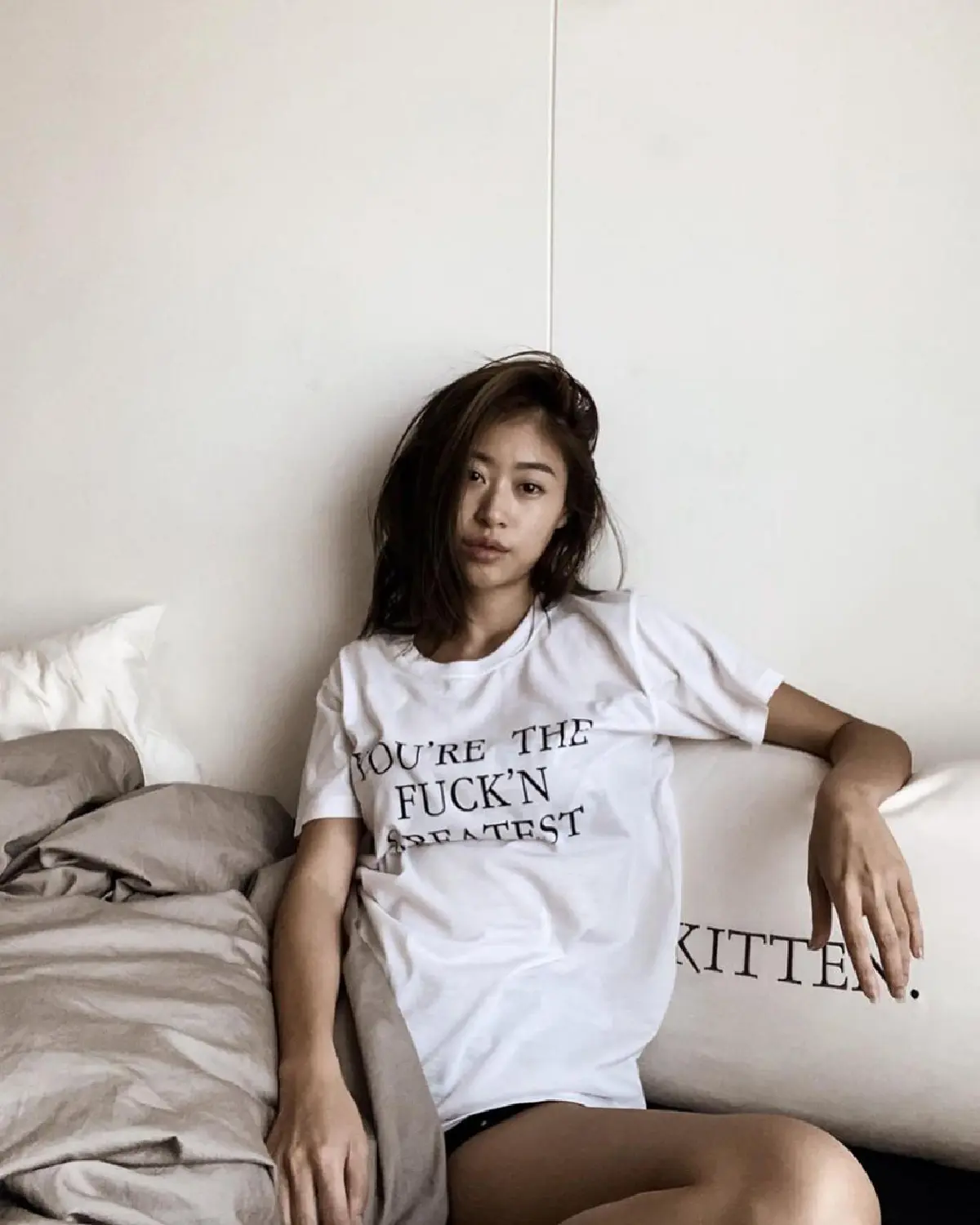 "ยิปซี คีรติ" อวดภาพเซ็ตเพิ่งตื่นนอนผมฟู-หน้าสด แต่เซ็กซี่มาก