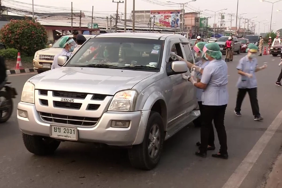 สกลนครตั้งด่าน73จุด รอยต่อ 5 จังหวัดสกัดโควิด-19 ยังไม่พบผู้ติดเชื้อ