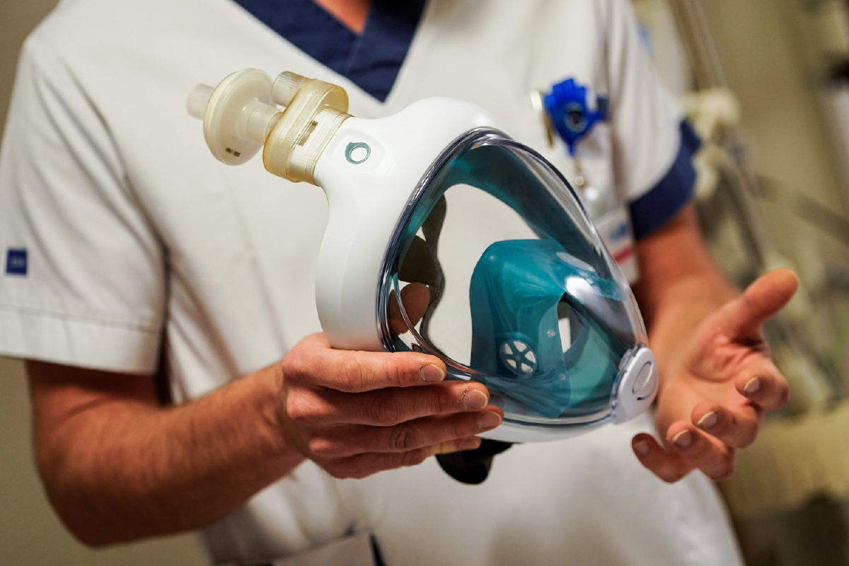 ใช้หน้ากากดำน้ำเป็นเครื่องช่วยหายใจสิ่งนี้อาจเป็นความหวังช่วยผู้ป่วย