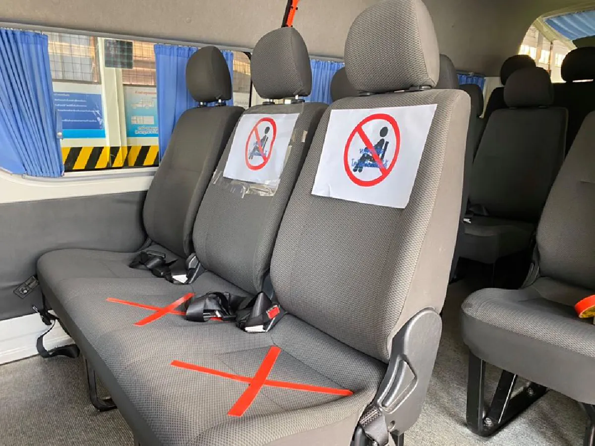 ขสมก.เพิ่มมาตรการเว้นระยะห่างบนรถโดยสาร