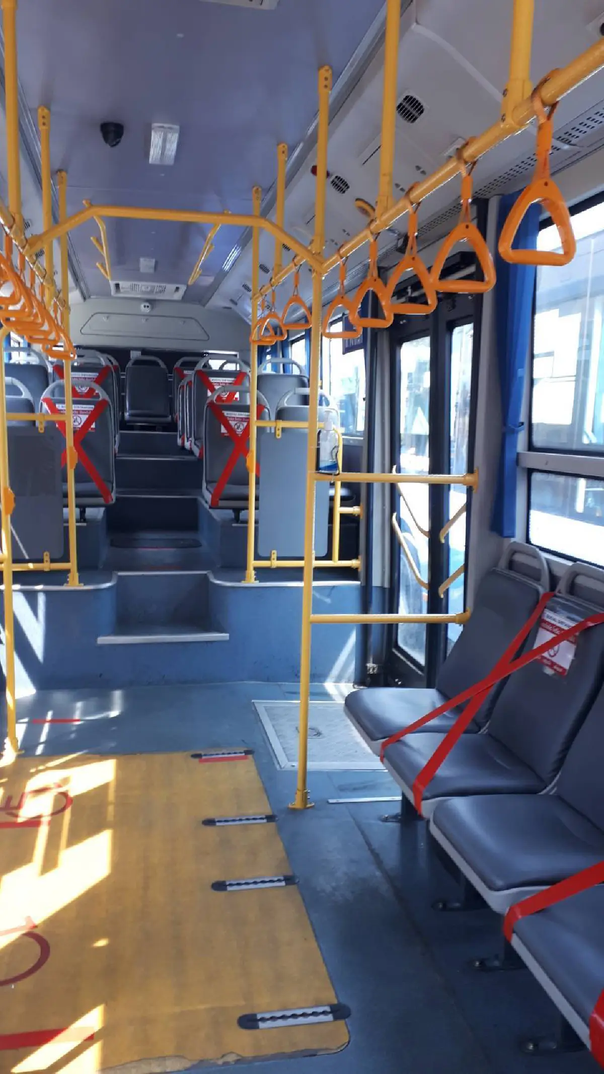 ขสมก.เพิ่มมาตรการเว้นระยะห่างบนรถโดยสาร