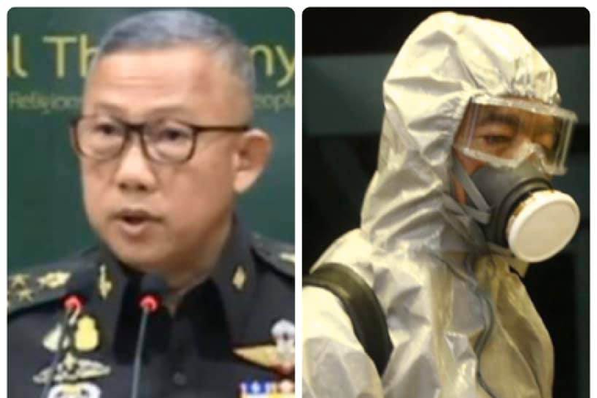 ทบ.แจงชุดทหารใส่พ่นยาฆ่าเชื้อไม่ใช่ชุด "PPE" ที่ใช้ทางการแพทย์ ทบ.แจงชุดทหารใส่พ่นยาฆ่าเชื้อไม่ใช่ชุด "PPE" ที่ใช้ทางการแพทย์