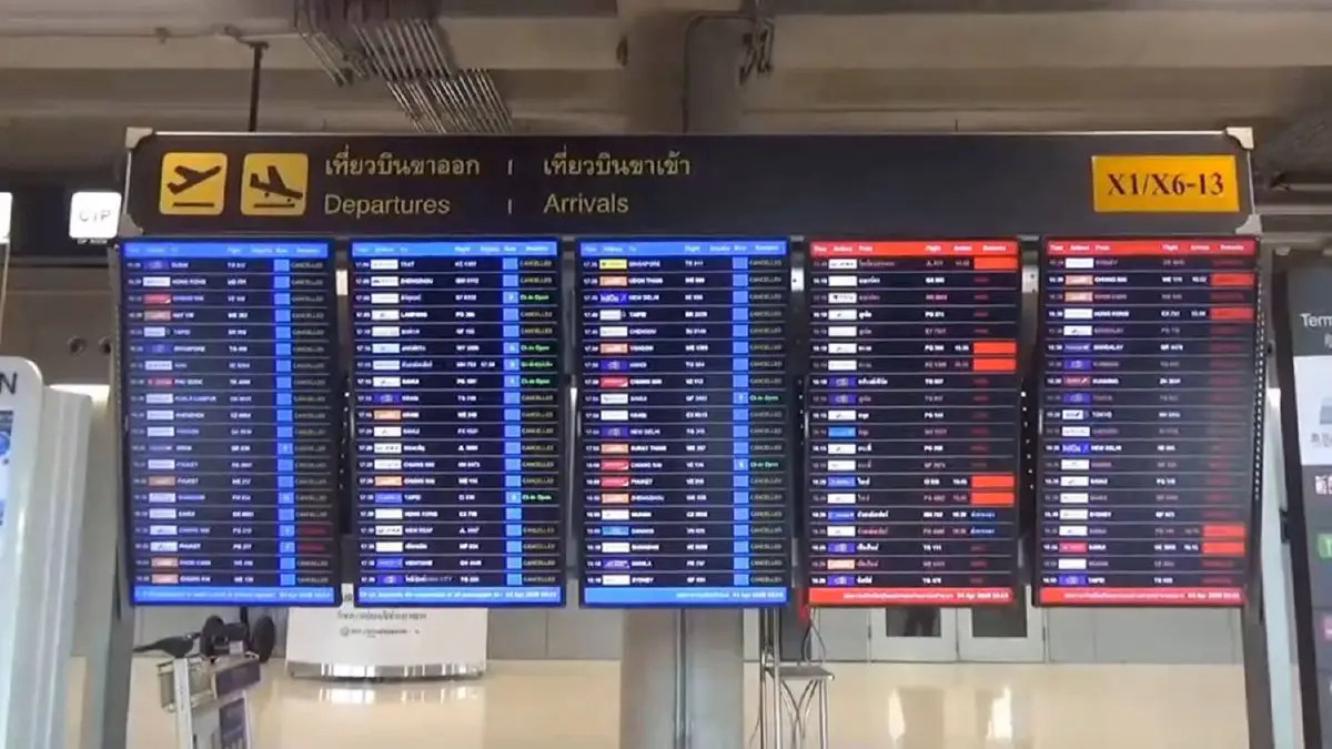 สุวรรณภูมิเงียบ หลังประกาศห้ามอากาศยานเข้าประเทศ