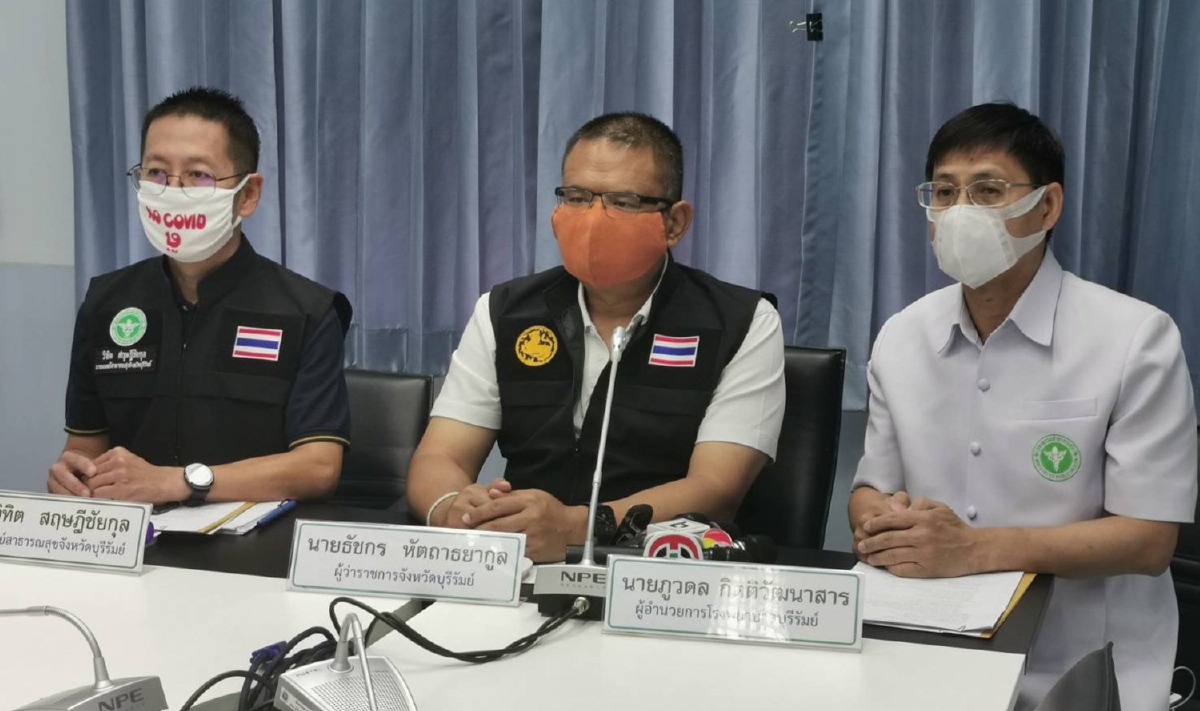 บุรีรัมย์ไม่พบติดเชื้อโควิดรายใหม่เพิ่ม-เตรียมเปิด 3 หมู่บ้านที่ถูกปิดพรุ่งนี้ บุรีรัมย์ไม่พบติดเชื้อโควิดรายใหม่เพิ่ม-เตรียมเปิด 3 หมู่บ้านที่ถูกปิดพรุ่งนี้