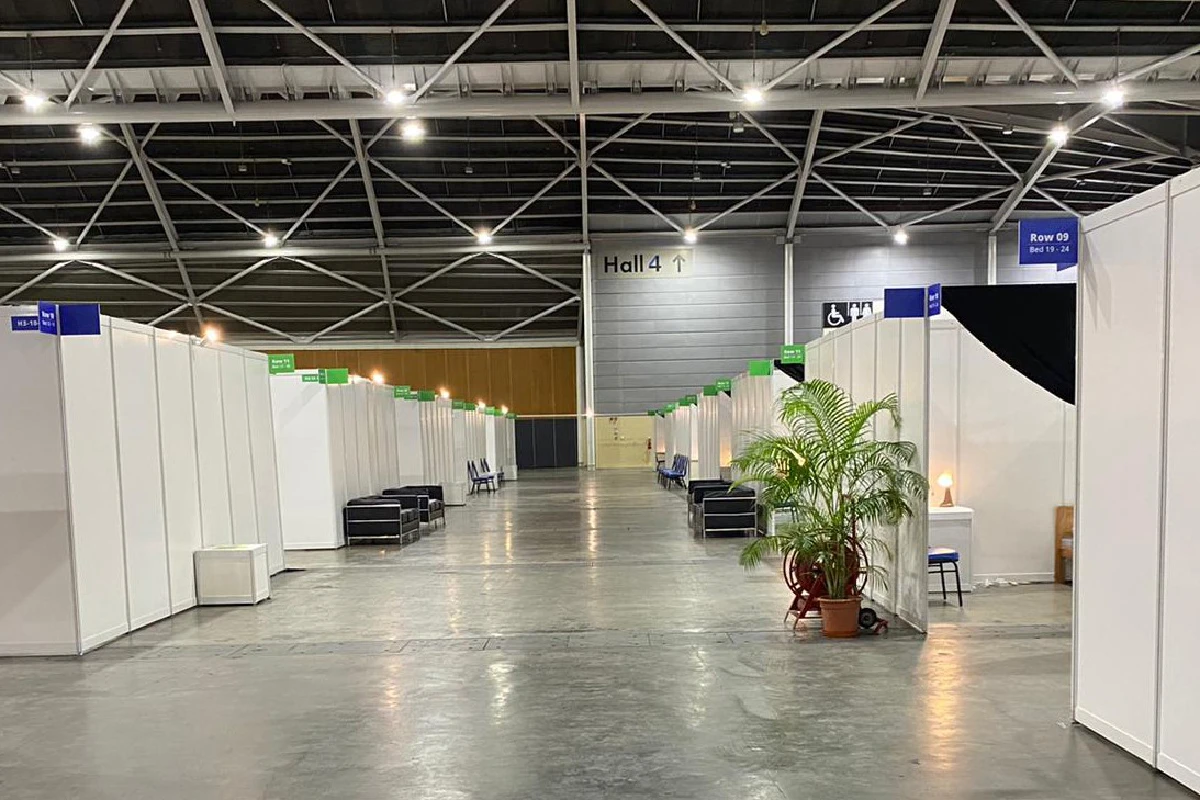 สิงคโปร์เปลี่ยนศูนย์ประชุมเป็นโรงพยาบาลสนาม รองรับป่วยโควิดไม่รุนแรง