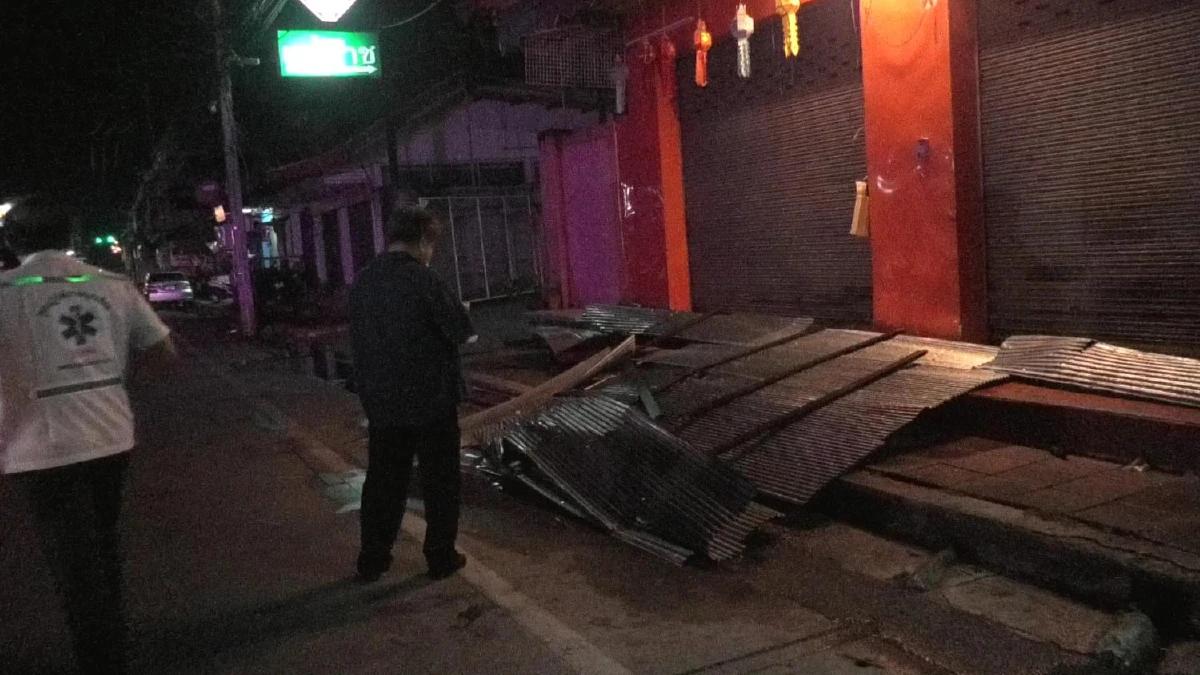 ทุกข์ซ้ำ!พายุฤดูร้อนถล่มเมืองน่าน ช่วงเคอร์ฟิวคุมโควิด-19