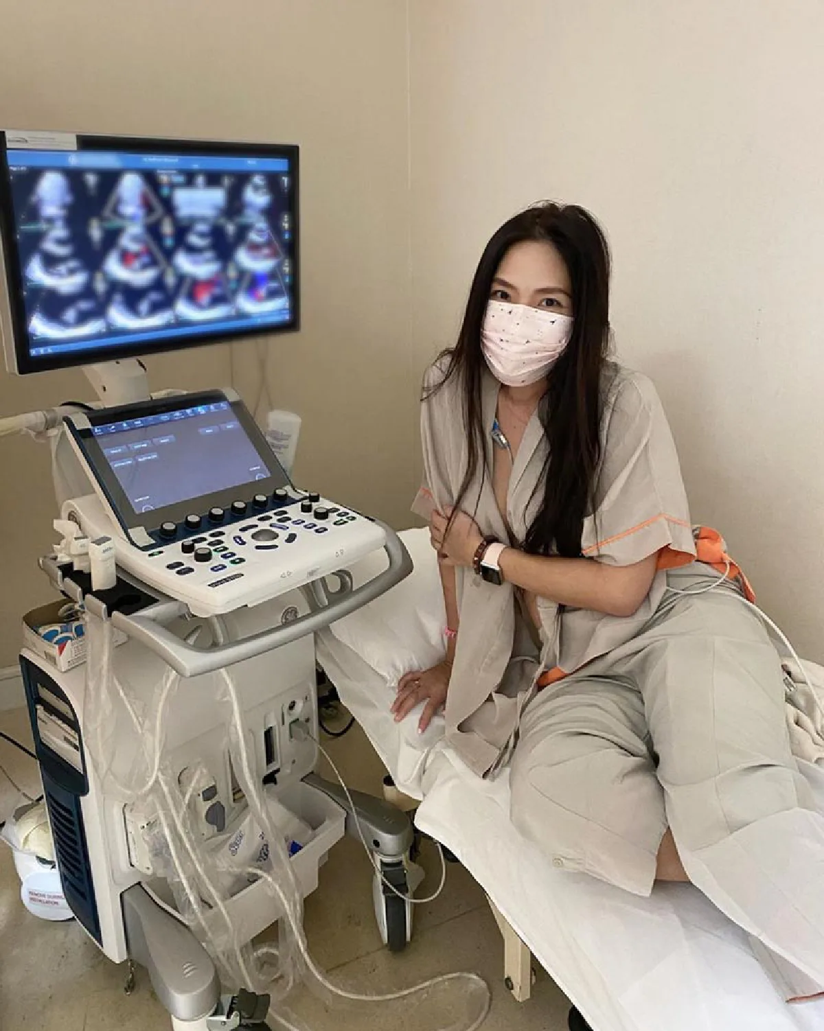 “บอลลูน พินทุ์สุดา” ป่วยมานานกว่าครึ่งปี พร้อมเผยภาพขณะอยู่รพ. ทำเอคโคหัวใจ