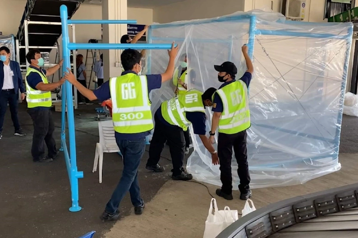 โควิด-19 : สนามบินขอนแก่นสร้างห้องความดันลบมอบร.พ.ทั่วอีสาน