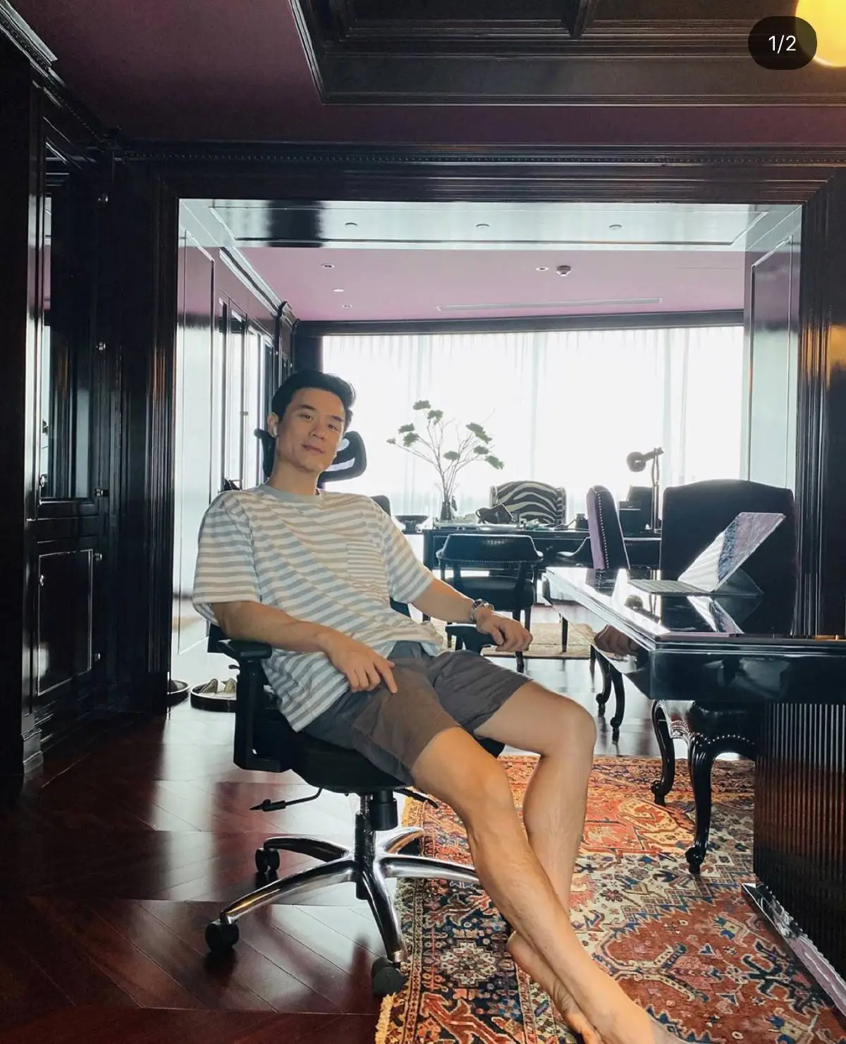 โมเมนต์คุณพ่อ น็อต วิศรุต เล่นกับ สายฟ้า-พายุ แคปชั่นน่ารักอ่านแล้วยิ้มตาม