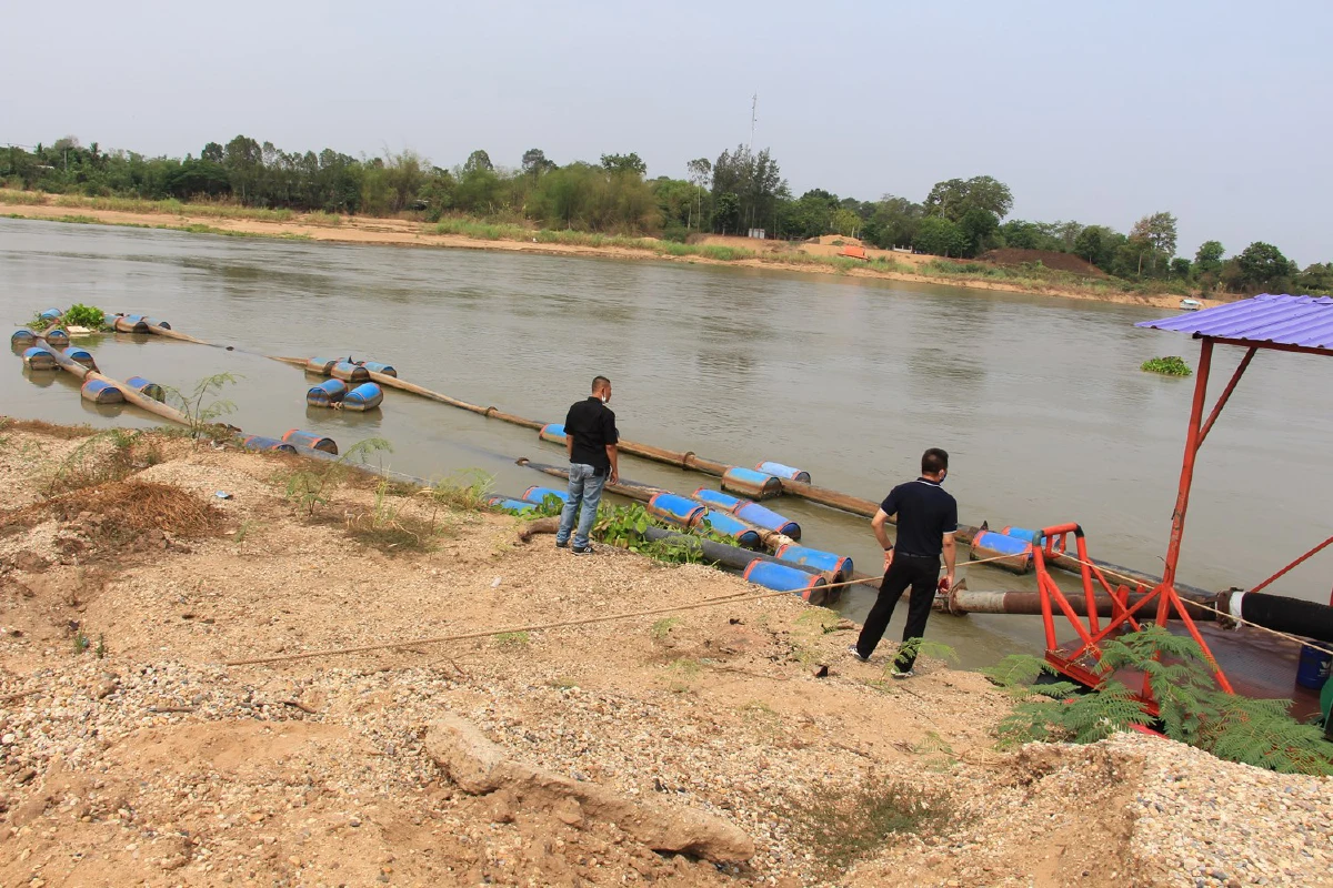 ร้องกอ.รมน.ตรวจสอบท่าทรายเถื่อนลอบดูดทรายริมแม่น้ำเจ้าพระยา