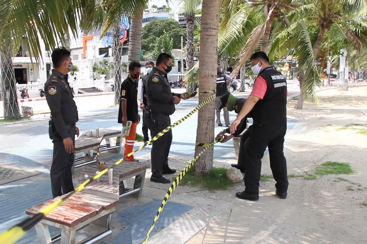 โควิด-19 : พัทยาปิดหาดป้องกันมั่วสุมผ่อนปรนทางเท้าเฉพาะออกกำลังกาย