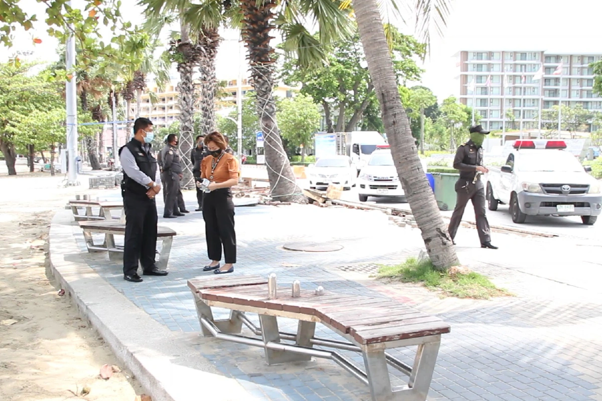 โควิด-19 : พัทยาปิดหาดป้องกันมั่วสุมผ่อนปรนทางเท้าเฉพาะออกกำลังกาย