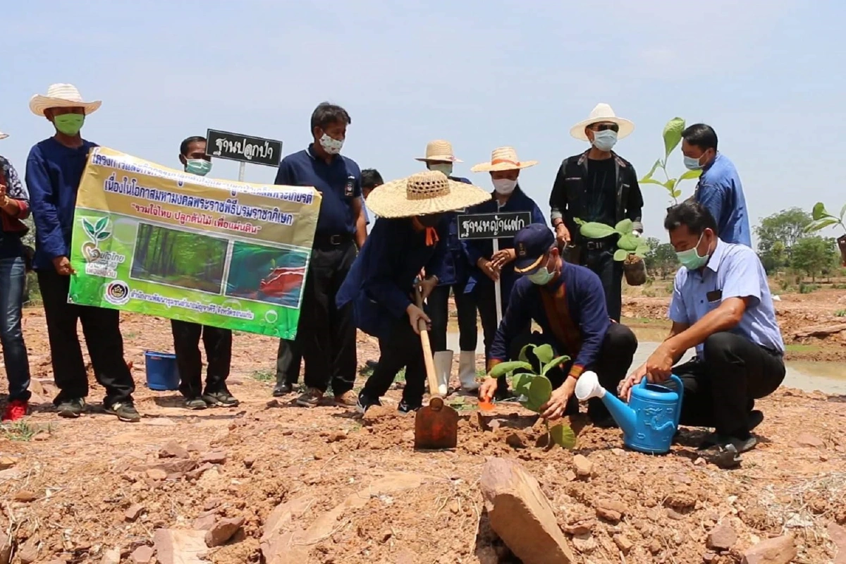 นอภ.มัญจาคีรีเนรมิตพื้นที่ 17 ไร่ เป็นธนาคารอาหารสู้โควิด-19