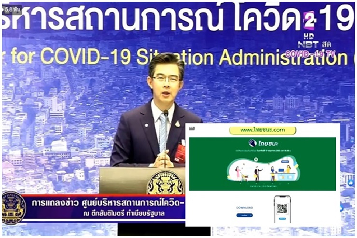 เว็บ"ไทยชนะ" พร้อมเปิดให้ ผู้ประกอบการ-ประชาชน ลงทะเบียนพรุ่งนี้ เว็บ"ไทยชนะ" พร้อมเปิดให้ ผู้ประกอบการ-ประชาชน ลงทะเบียนพรุ่งนี้