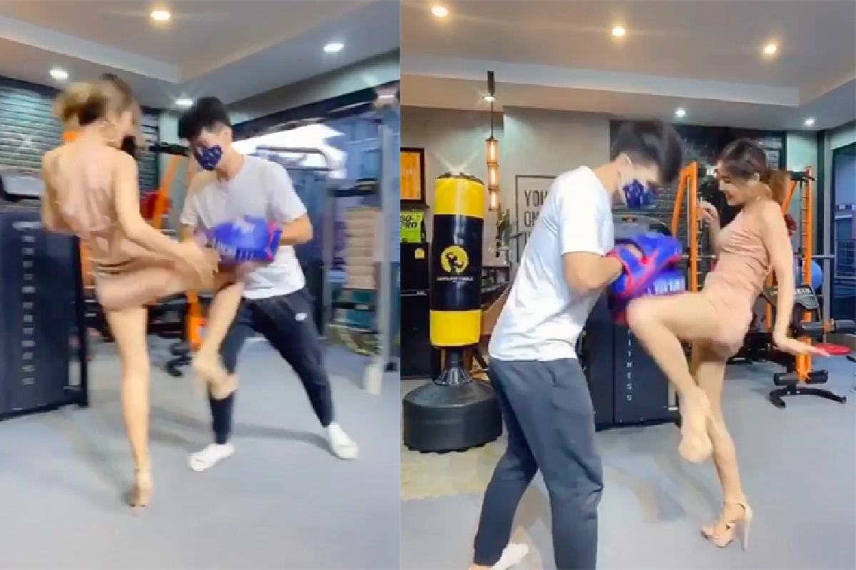 กลัวแล้วจ้า! "กระแต อาร์สยาม" สวมเดรสสั้น-ใส่ส้นสูงยกขาเตะไม่ยั้ง 