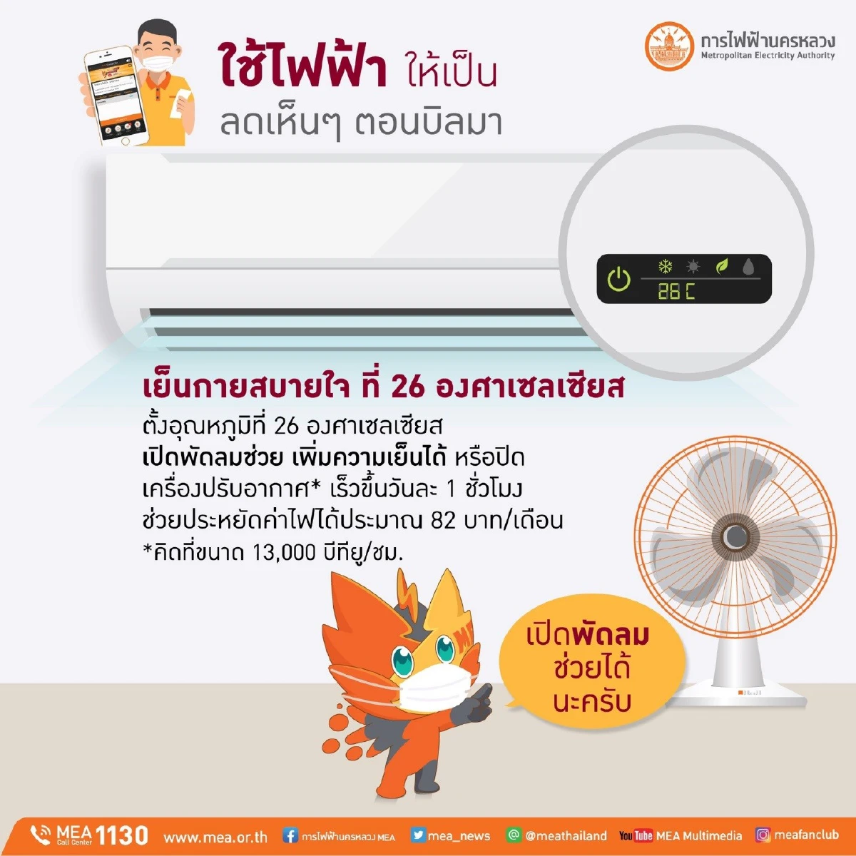 การใช้ไฟฟ้าภายในบ้านประหยัดขึ้นกว่าเดิม