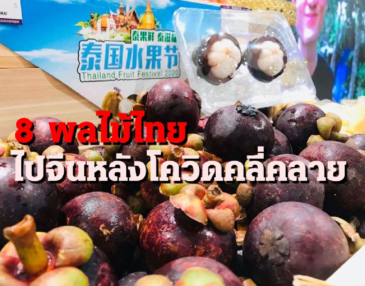 โอกาส 8 ผลไม้ไทย เจาะ 8 เมือง หลังจีนคลายล็อกดาวน์ โอกาส 8 ผลไม้ไทย เจาะ 8 เมือง หลังจีนคลายล็อกดาวน์