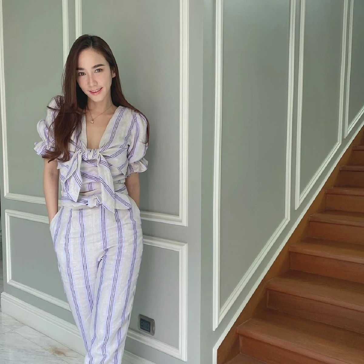 สวยไม่เปลี่ยน! อั้ม พัชราภา ขุดรูปเก่าเล่าใหม่ ใส่ชุดนักเรียนแก้มป่อง