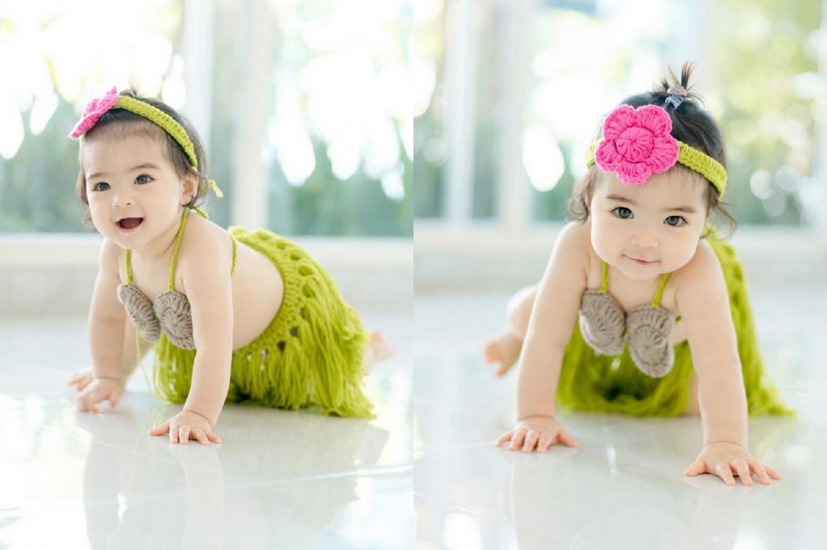 น้องเดมี่ ลูกสาว ลีเดีย-แมทธิว อวดความน่ารักในชุดหนูน้อยชาวเกาะโชว์พุงกะทิ น้องเดมี่ ลูกสาว ลีเดีย-แมทธิว อวดความน่ารักในชุดหนูน้อยชาวเกาะโชว์พุงกะทิ