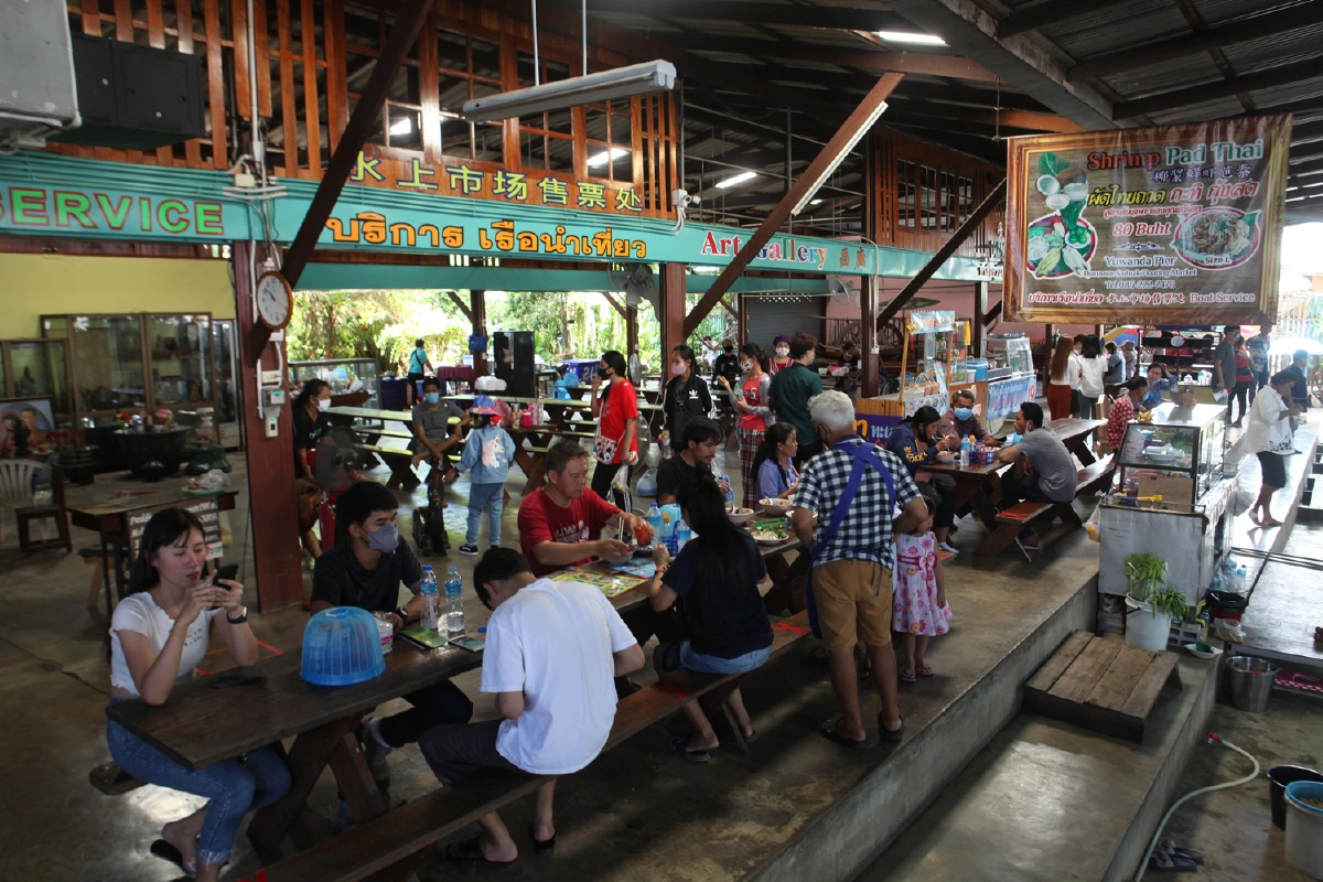 เปิดแล้ว"ตลาดน้ำดำเนินสะดวก"ปลุกท่องเที่ยวทางน้ำให้กลับมาคึกคัก