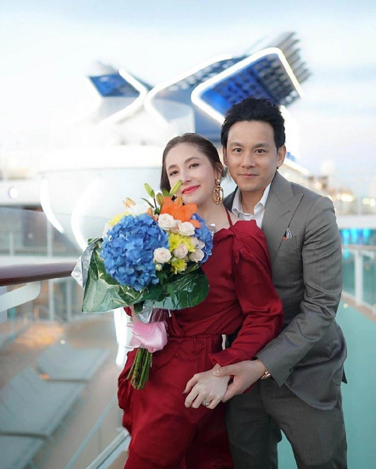 “ฟลุค-นาตาลี” ย้อนวันวานสุดหวาน ฉลองครบรอบขอแต่งงาน 1 ปี