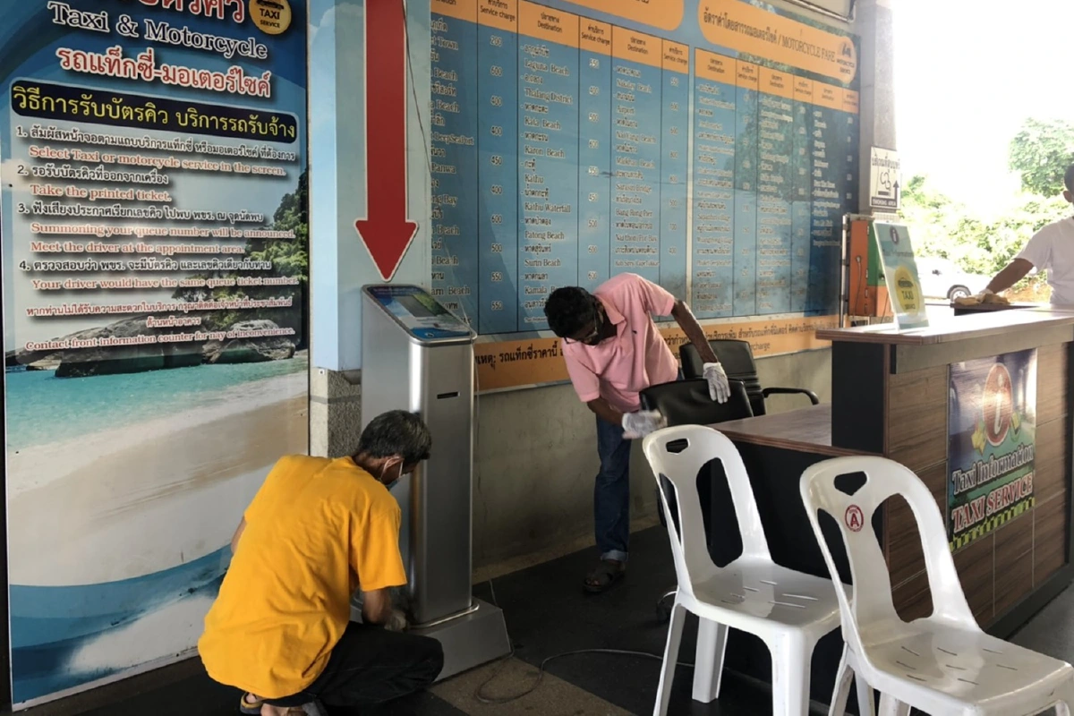 คลีนนิ่งบขส.แห่งที่ 2 ภูเก็ต พร้อมเปิดบริการ 5มิ.ย.63