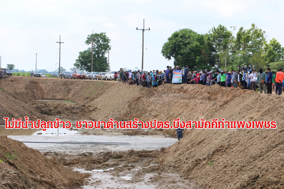 ไม่มีน้ำปลูกข้าว! ชาวนาค้านสร้างปตร.บึงสามัคคีกำแพงเพชร ไม่มีน้ำปลูกข้าว! ชาวนาค้านสร้างปตร.บึงสามัคคีกำแพงเพชร
