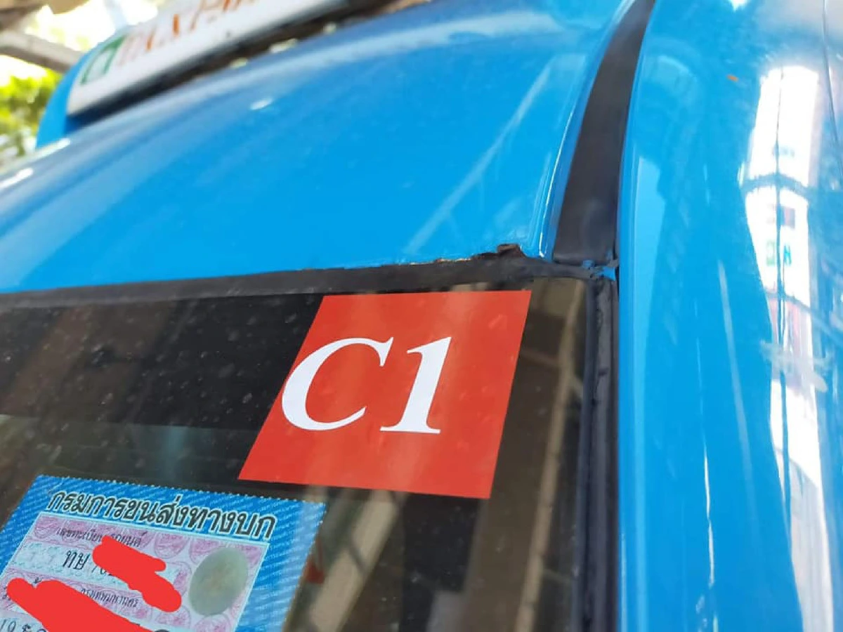 "แท็กซี่"ปลุกเพื่อนร่วมอาชีพต้านวินเถื่อนเก็บค่าจอดใต้"BTS แพรกษา"