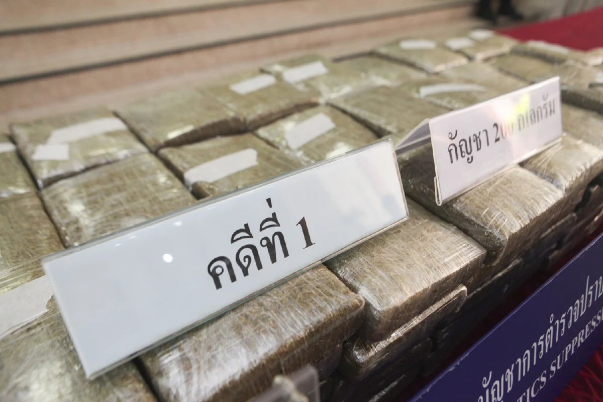 ตร.ปราบปรามยาเสพติดจับรายวันยาบ้า 40,000 เม็ด -กัญชา 200 กก.