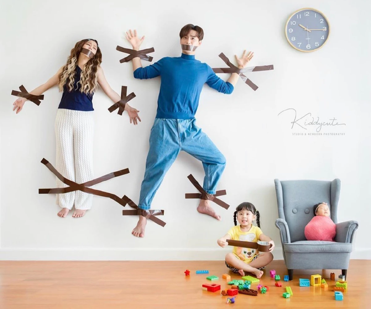 น่ารักมาก! กุ๊บกิ๊บ-บี้ พา น้องเป่าเปา-เป่าเป้ย์ ถ่ายภาพครอบครัวแบบมีสตอรี่