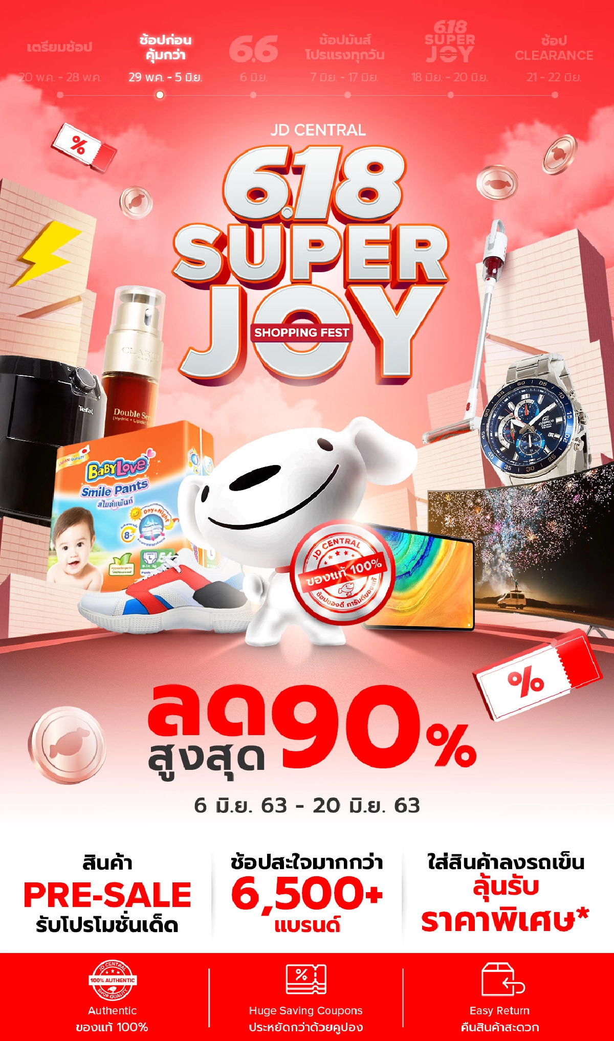ช้อปทะลุสุดขีด!! ราคาเริ่มต้น 1 บาท “ 18 มิถุนายน” นี้