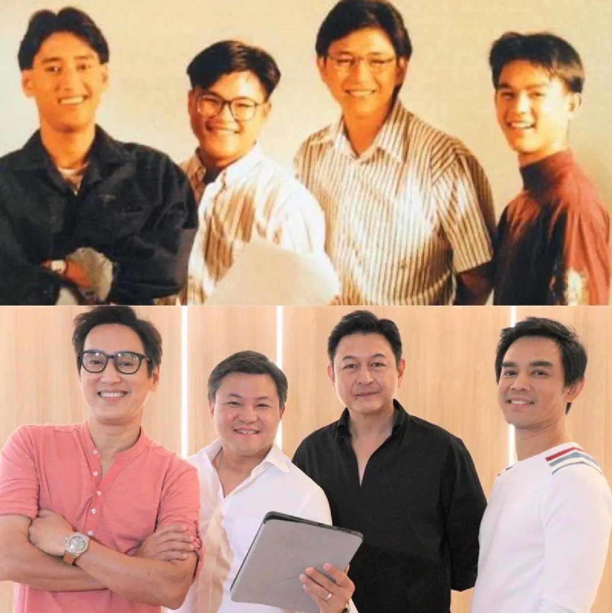 สามหนุ่มสามมุม! กบ-แท่ง-มอส รวมตัวเทียบภาพ 29 ปีผ่านไป ลุ้นรียูเนียนร่วมงานกันอีกครั้ง