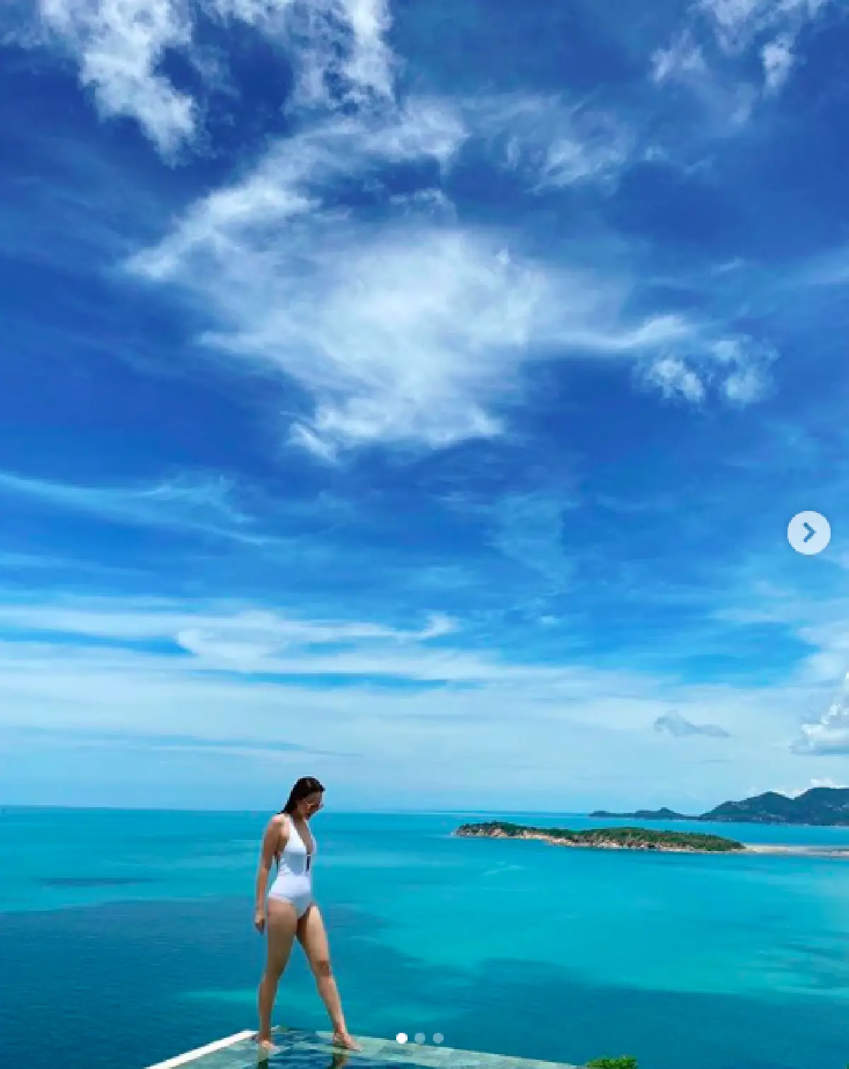 “นาเดีย” จัดทริปครอบครัวเที่ยวเกาะสมุย มีทั้งช็อตหวาน ช็อตเซ็กซี่ 