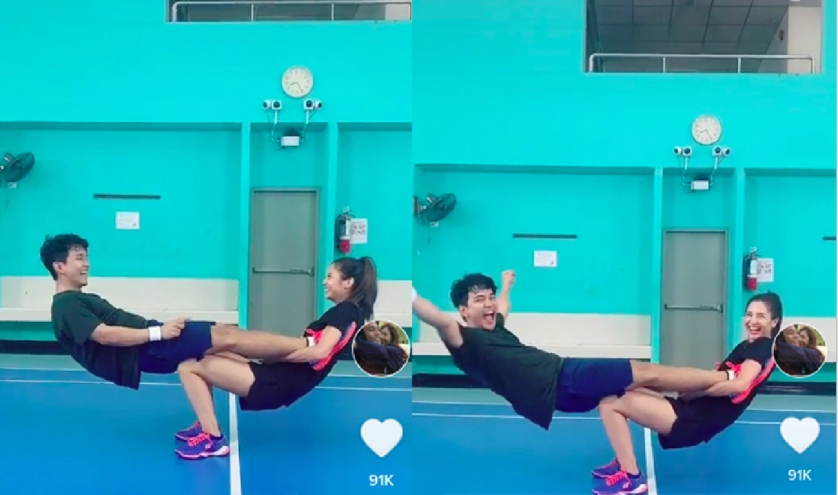 ตัวเล็กพริกขี้หนู "มารี" ยก "กัน นภัทร" ขึ้นได้ทั้งตัว ทำอึ้งกันไปหมด