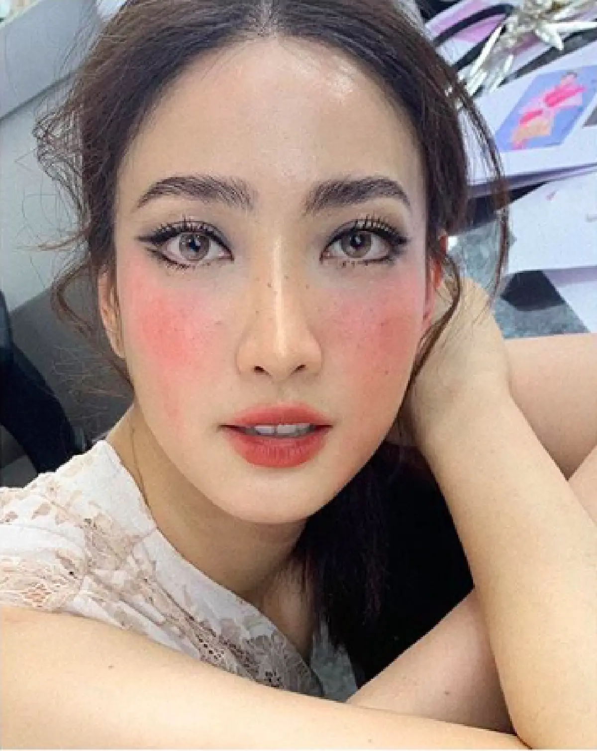 ขยุ้มหัวใจมาก! “แต้ว ณฐพร” กับเมคอัพลุคที่ขนตาสุดปัง 