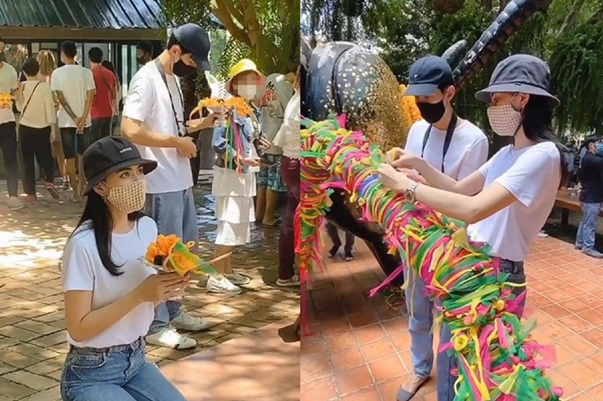คู่รักคู่บุญ! ใหม่-เต๋อ ควงแขนกันไปไหว้พระที่จังหวัดสุพรรณบุรี คู่รักคู่บุญ! ใหม่-เต๋อ ควงแขนกันไปไหว้พระที่จังหวัดสุพรรณบุรี