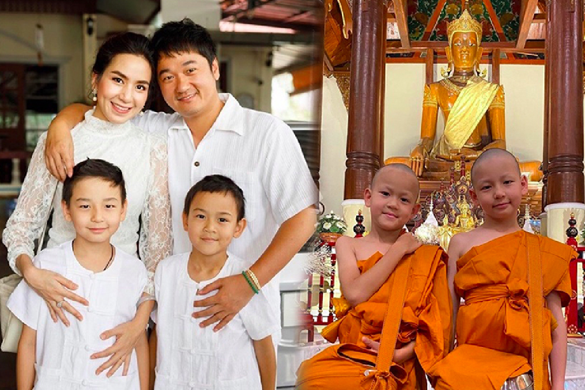 “พลอย ชิดจันทร์” และสามี อิ่มอกอิ่มใจหนัก “น้องชิโน่-น้องชิต้าร์” บวชเณร “พลอย ชิดจันทร์” และสามี อิ่มอกอิ่มใจหนัก “น้องชิโน่-น้องชิต้าร์” บวชเณร