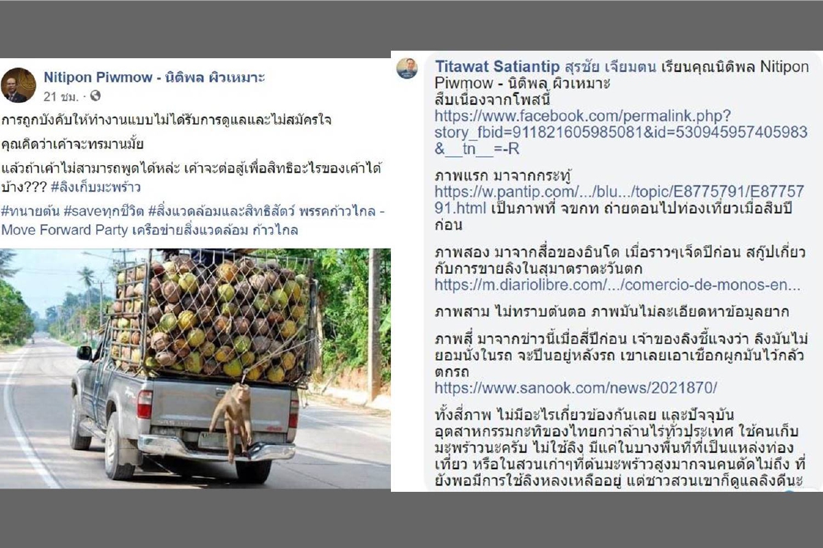 สส.ก้าวไกลโชว์ภาพอ้างลิงถูกทรมาน เจอขุดหลักฐานชี้เอาภาพเก่ามาเล่าใหม่ สส.ก้าวไกลโชว์ภาพอ้างลิงถูกทรมาน เจอขุดหลักฐานชี้เอาภาพเก่ามาเล่าใหม่
