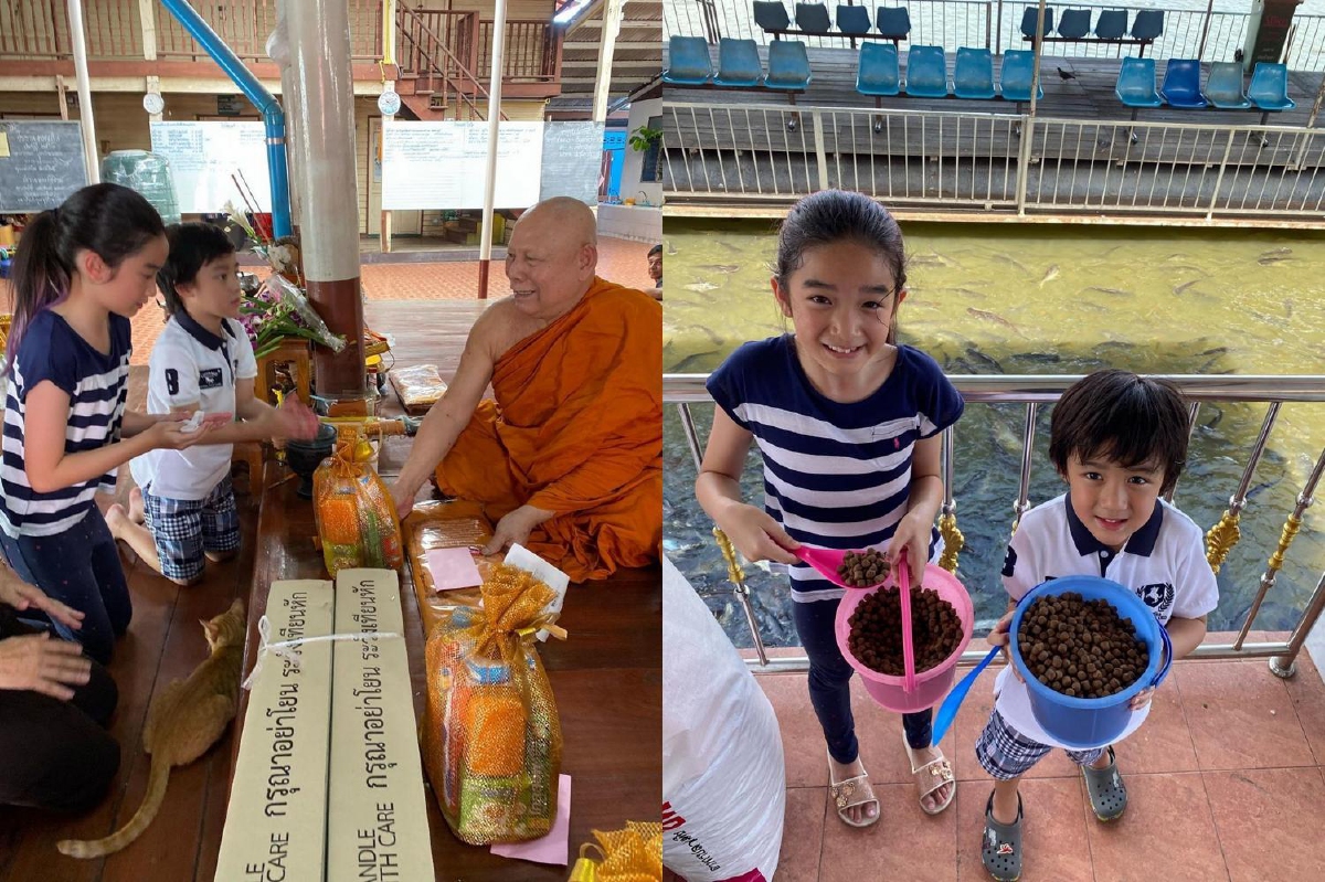 กบ สุวนันท์ แท็กทีมครอบครัวทำบุญปล่อยปลา ฉลองวันเกิดให้ น้องณดล กบ สุวนันท์ แท็กทีมครอบครัวทำบุญปล่อยปลา ฉลองวันเกิดให้ น้องณดล