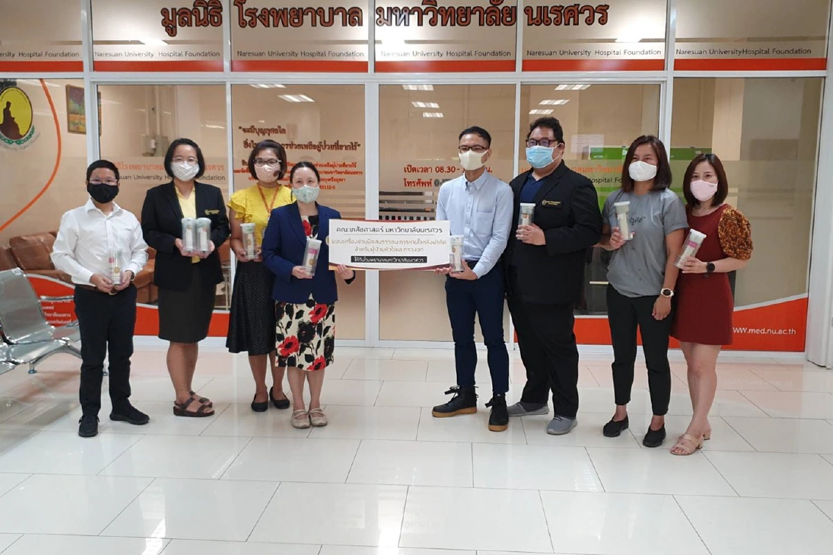 เภสัชฯ ม.นเรศวรเจ๋งพัฒนาเครื่องมือฝึกหายใจช่วยผู้ป่วยหลังผ่าตัด