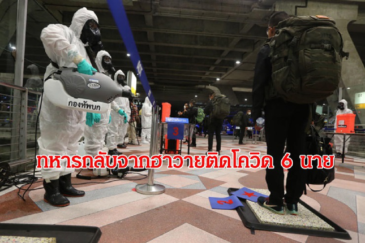 ทหารกลับจากฮาวายติดโควิด 6 นาย สวอปใหม่ 25 กค. ทหารกลับจากฮาวายติดโควิด 6 นาย สวอปใหม่ 25 กค.