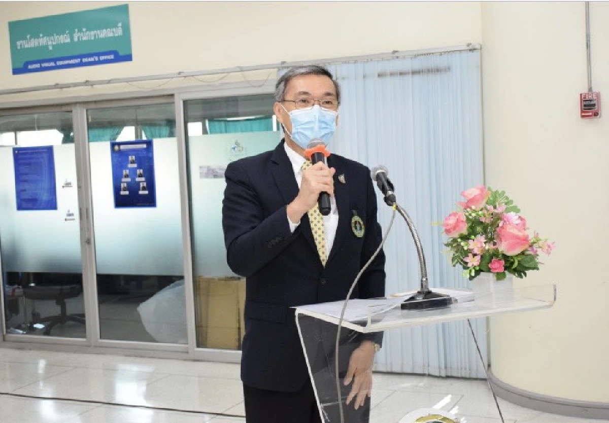 มอบ"น้องนนทรี"หุ่นยนต์ต้นแบบโรยละอองฆ่าเชื้อ