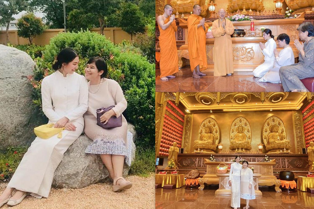 เบลล่า ควง คุณแม่ปราณี เข้าวัดทำบุญรับสิ่งดีๆในวันแม่แห่งชาติ เบลล่า ควง คุณแม่ปราณี เข้าวัดทำบุญรับสิ่งดีๆในวันแม่แห่งชาติ