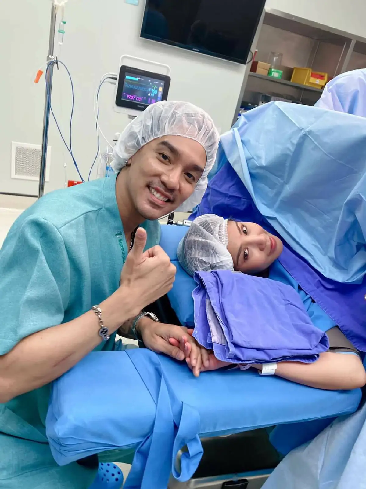 คลอดแล้ว! "น้องเวทมนต์" ลูกสาวตัวน้อยของ “แม่ใบเตย-พ่อแมน” น่ารักน่าชังมาก