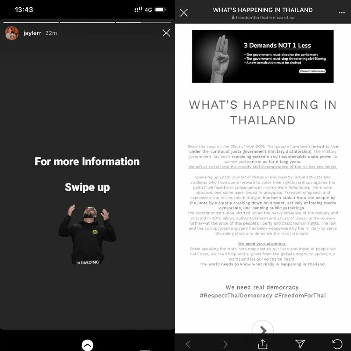 นักแสดงวัยรุ่นพากันจัดเต็มติด #วันนี้ดาราcalloutหรือยัง ส่งเสียงหนุนประชาธิปไตย